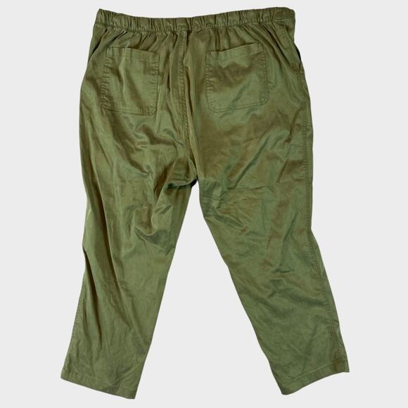 Lou & Grey for LOFT XL Green Drawstring Pants Lyocell Cotton Spandex - Picture 3 of 7